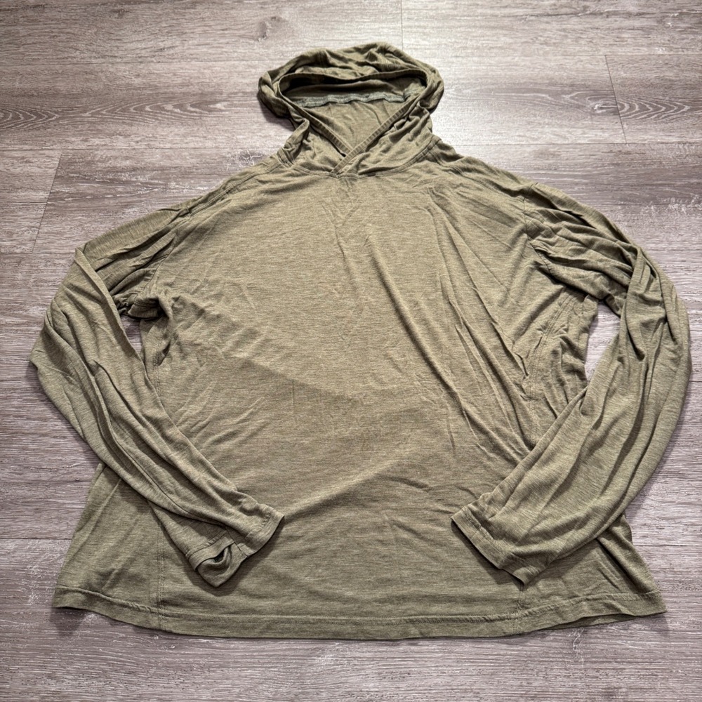 KUHL Hoodie Mens XL Sage Green Engineered Hoody Modal Hiking Outdoor Activewear